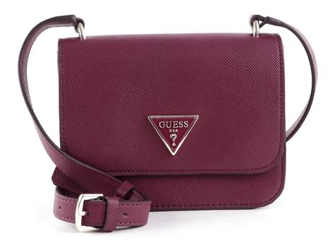 guess tasche burgundy